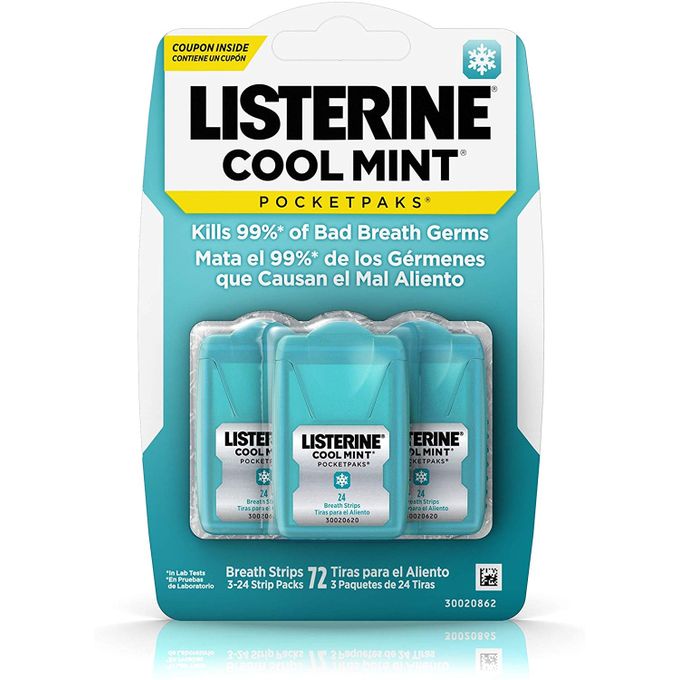 Listerine Cool Mint Pocketpaks - 72 Strips
