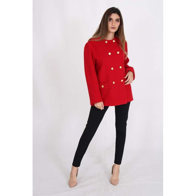 Ricci Red Short Jacket For Woman