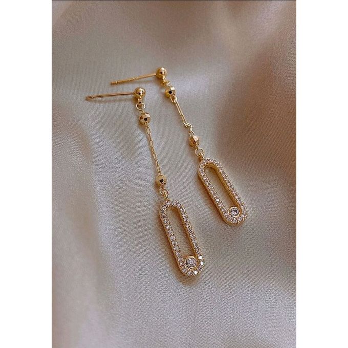 SHEIN Rhinestone Decor Earrings JEX-8886
