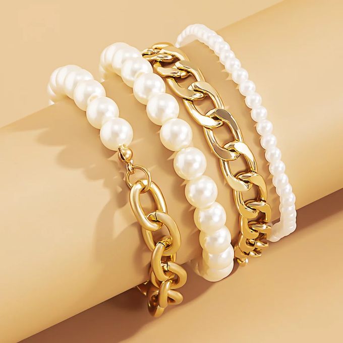 Bracelets 4Pcs Set Trendy Bracelets For Women