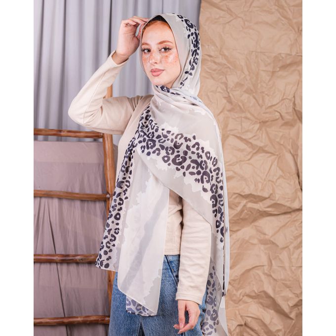 Tie Shop Chi Chi Chiffon - Chiffon - Size 200*75 - Multicolour - Beige - Light Beige