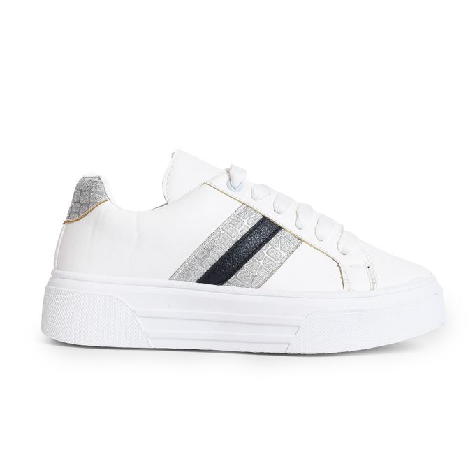 Desert Chic And Comfy , Women's Side Colored Flat Sneakers