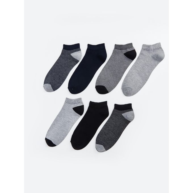 LC Waikiki Patterned Men's Booties Socks 7 Pieces