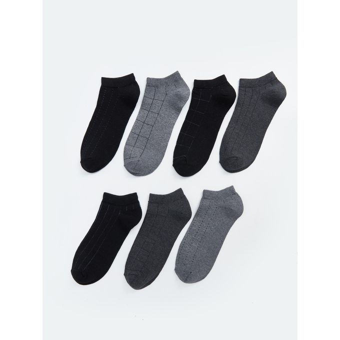 LC Waikiki Patterned Men's Booties Socks 7 Pieces