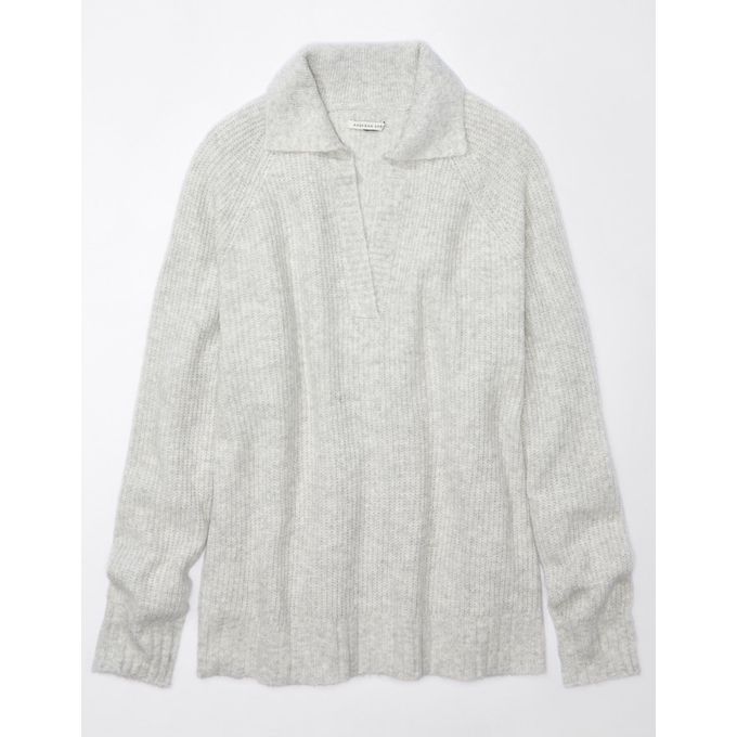 American Eagle Oversized Collared Sweater
