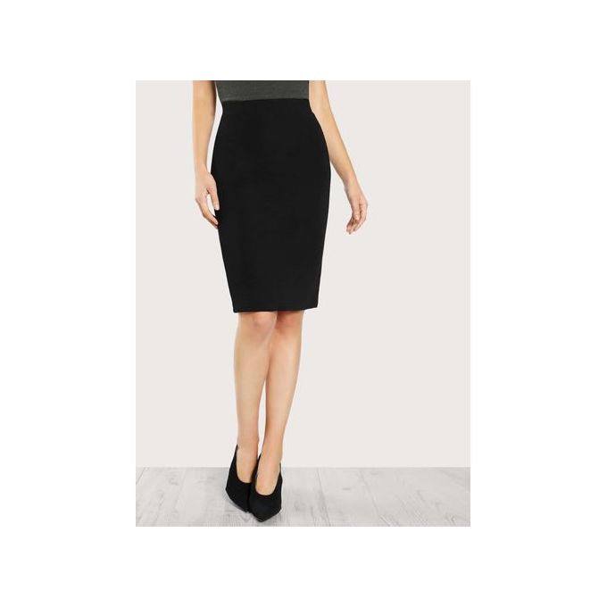 Sun Set Straight Skirt For Women - Black