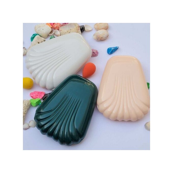 Travel Makeup Brush Set With Small Clamshell Organizer.white