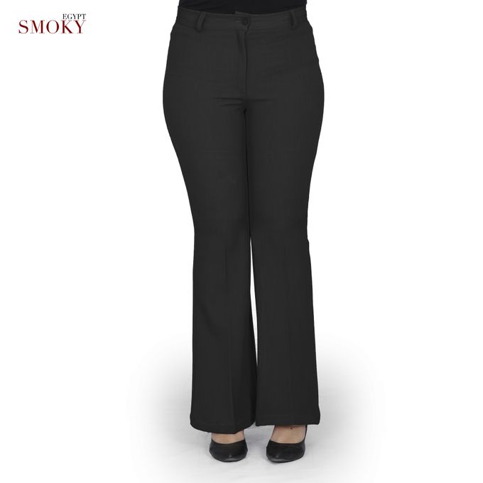 Smoky Egypt Bell Bottom Pants - Black