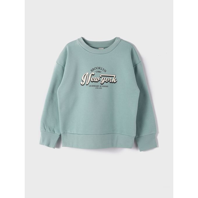 LC Waikiki Crew Neck Long Sleeve Printed Girl's Sweatshirt