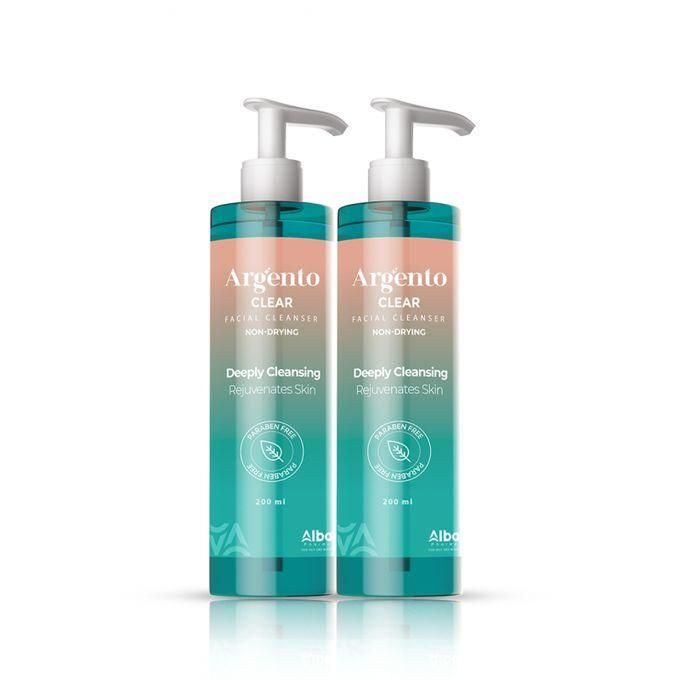 Argento Clear Facial Cleanser For All Skin Types 200Ml 1+1