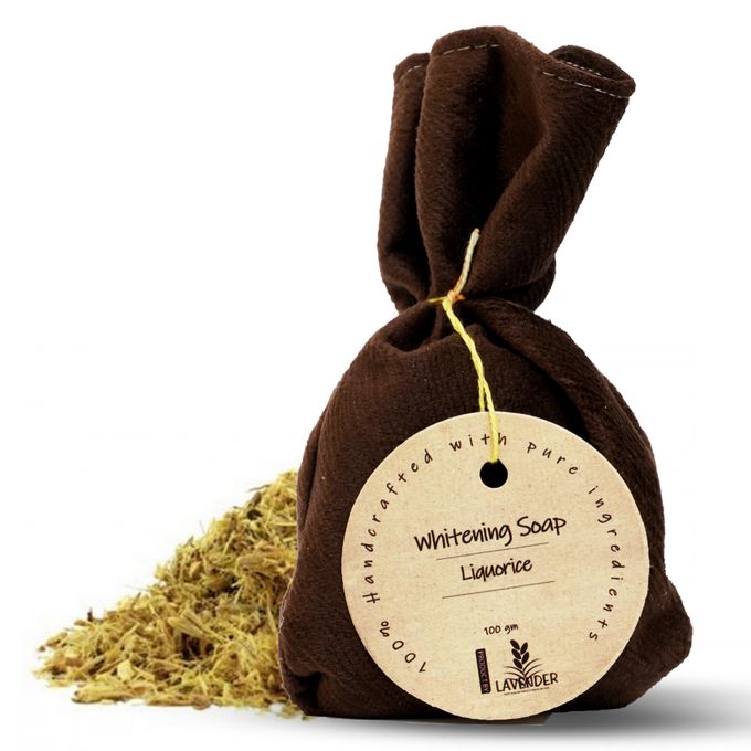 Lavender Natural Liquorice Soap For Skin Whitening