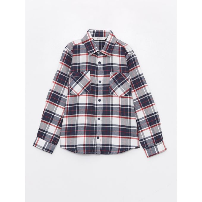 LC Waikiki Plaid Gabardine Boy's Shirt
