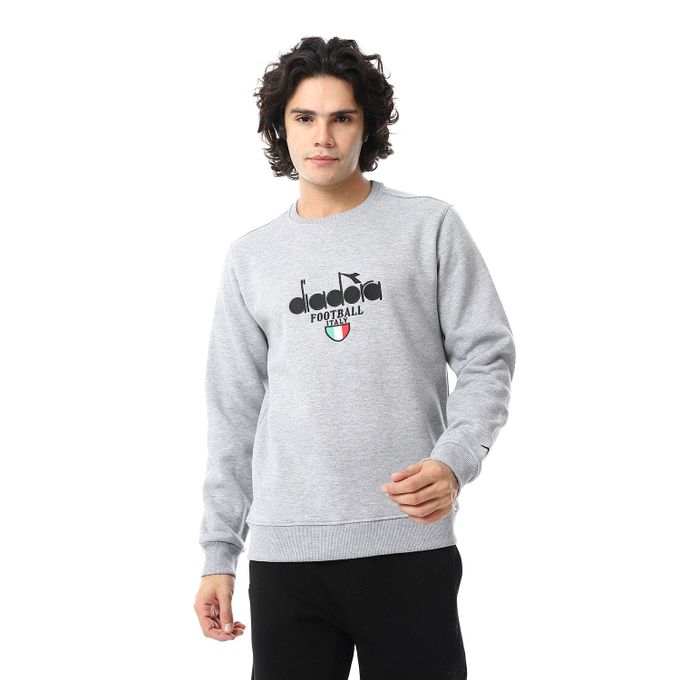 Diadora Men's Cotton Sweatshirt - Grey