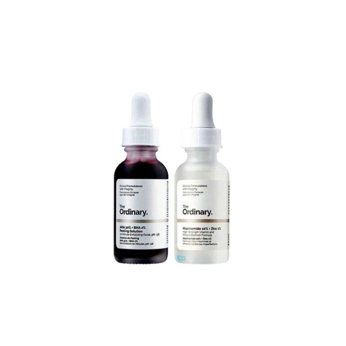 The Ordinary 2-Piece Peeling Solution And Niacinamide 10% Zinc 1% Serum 30ml