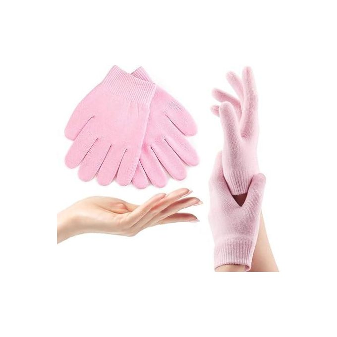 1 Pair Moisturizing Gel Gloves for Dry Hands, Hand Softening Lotion Gloves, Silicone Night Moisturizing Gloves for Dry Cracked Hands, Multicolor