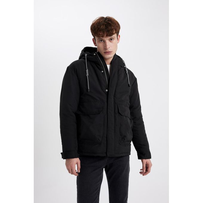 Defacto Man Regular Fit Hooded Coat