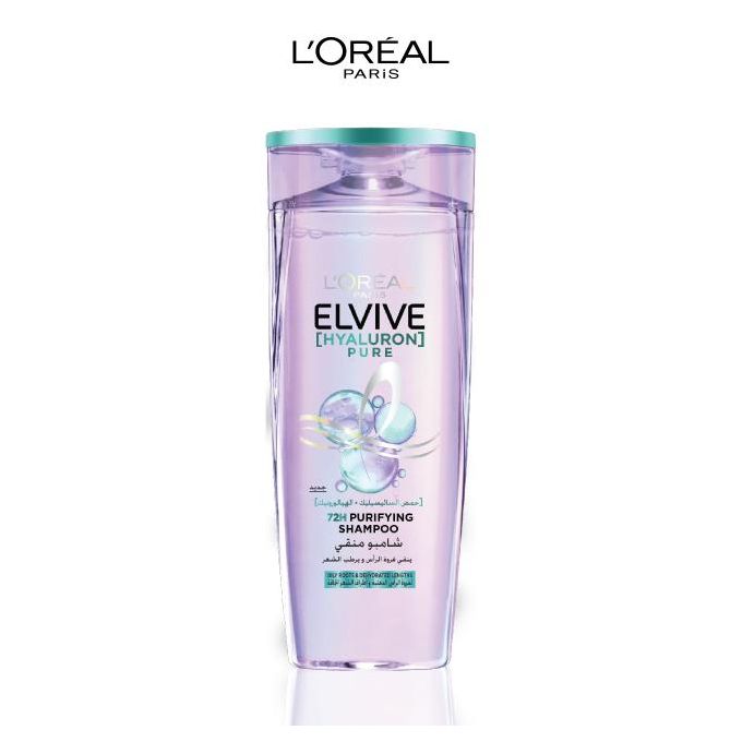 L'Oreal Paris Elvive Hyaluron Pure Purifying Shampoo for Oily Hair 600ML