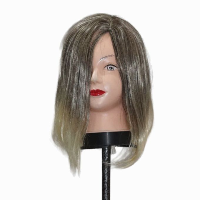 Long Blonde And Gray Curly Wig Long Cut Quarter-shine Fiber, Multiple Colors, Washable