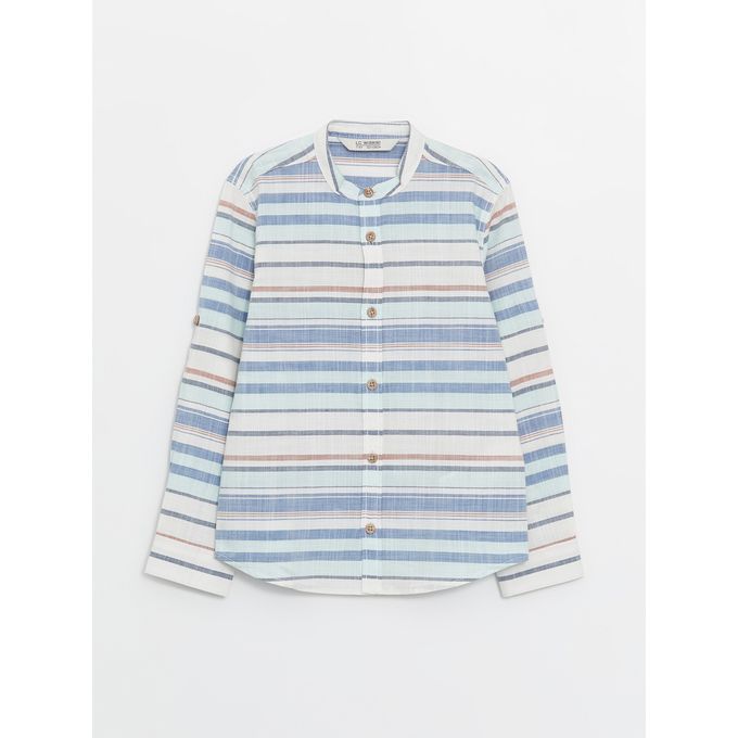 LC Waikiki Magnificent Collar Striped Boy's Shirt