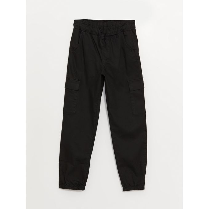 LC Waikiki Basic Elastic Waist Girl Cargo Pants.