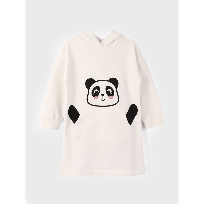 LC Waikiki Hooded Long Sleeve Girl Dress