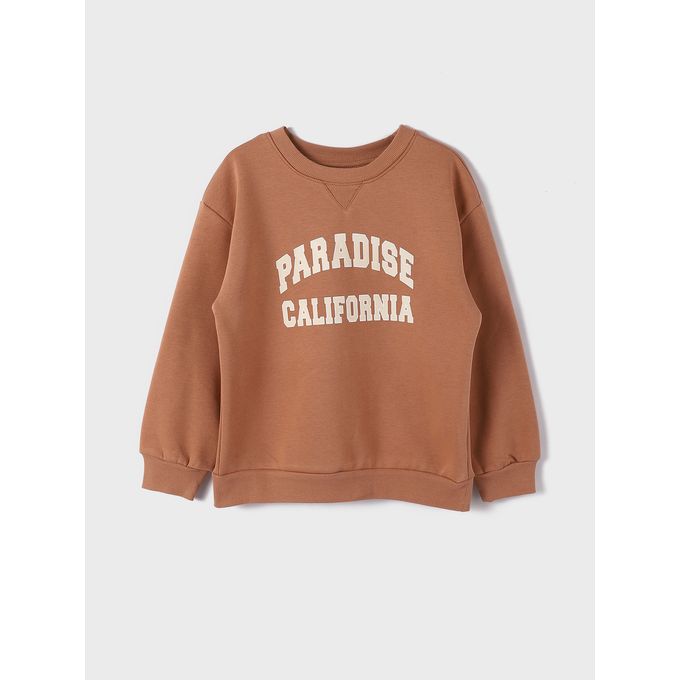 LC Waikiki Crew Neck Printed Long Sleeve Girl Sweatshirt