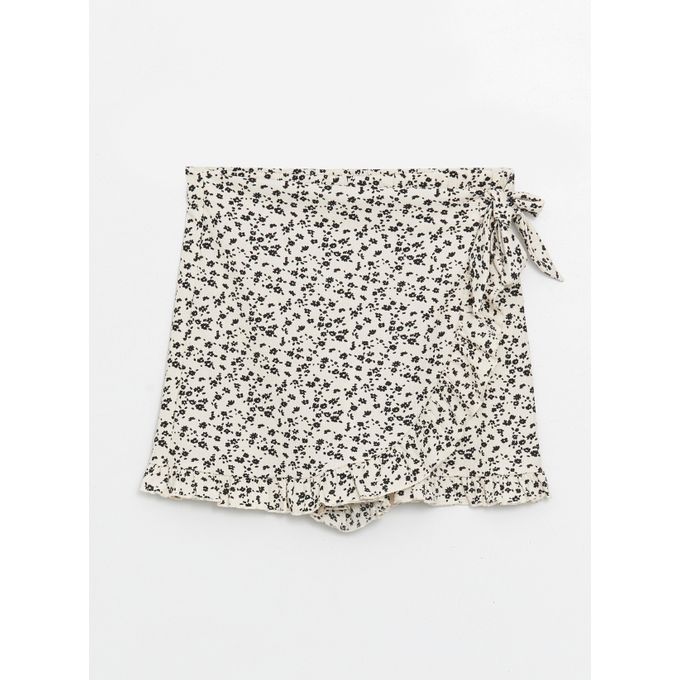 LC Waikiki Floral Women's Short Skirt With Elastic Waist