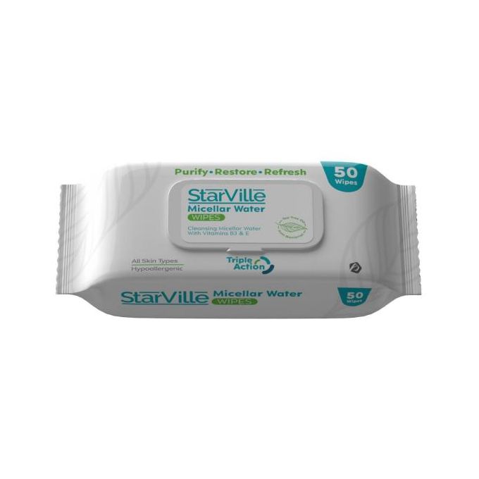 Starville Micellar Water Wipes 50 pcs