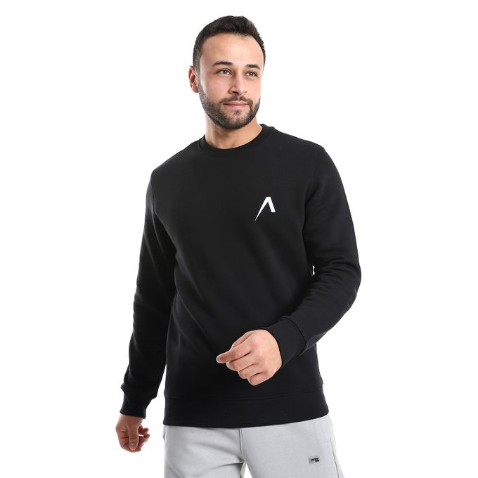 Activ Long Sleeves Round Neck Sweatshirt - Black