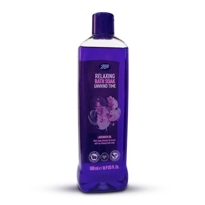 Boots Relaxing Bath Soak Unwind Time Lavender Oil - 500ml