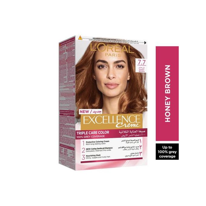 L'Oreal Paris Excellence Crème - 7.7 Honey Brown