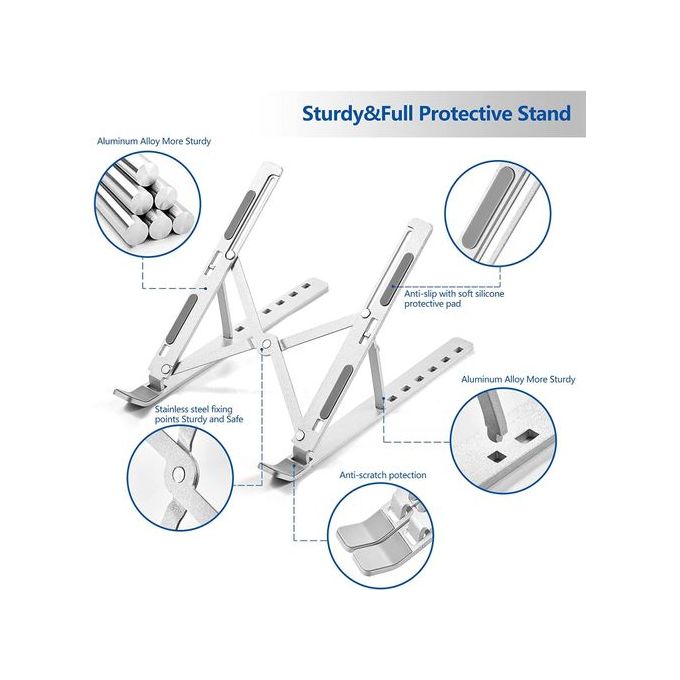 Laptop & Tablet Stand Foldable Aluminum Alloy