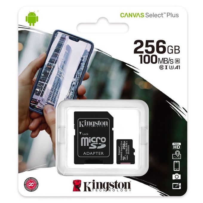 Kingston 256GB Class10 Canvas Select