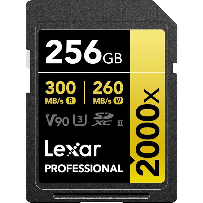 Lexar 256GB Professional 2000x SDXC Memory Card